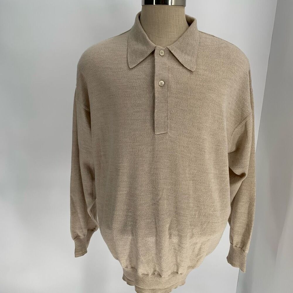 GIANNI bugli Milan 100% wool sweater sz 56 Europe or xl USA mens